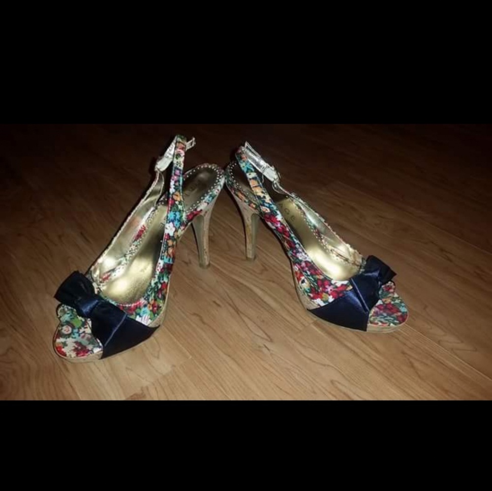 Rampage Floral Heels
